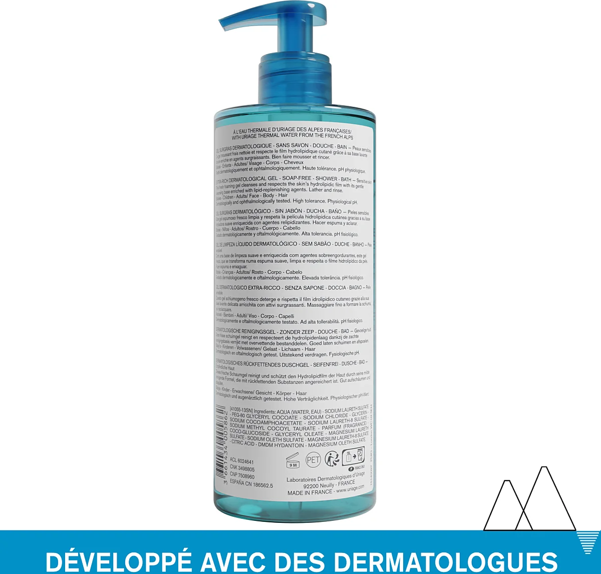 URIAGE - Gel Surgras - 500ml – Image 2