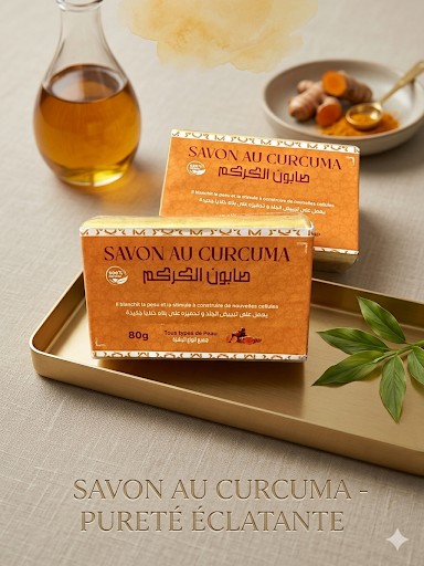 Savon au Curcuma -100% Bio - 80 g