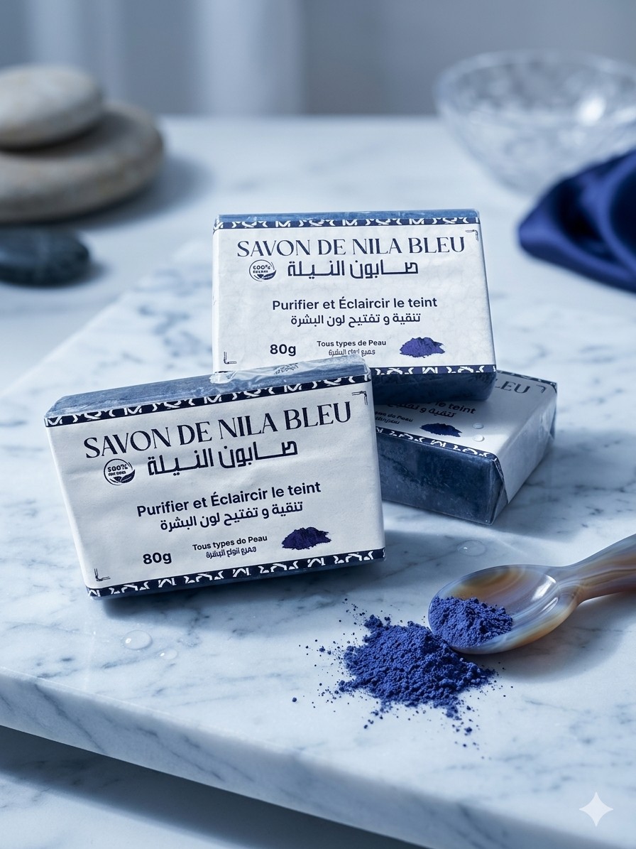 Savon au Nila Bleu -100% Bio - 80 g