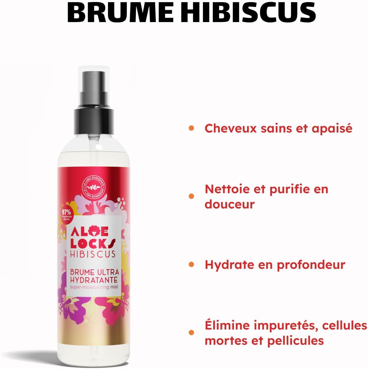 ALOE LOCKS - Brume Ultra Hydratante Hibiscus - 250ml
